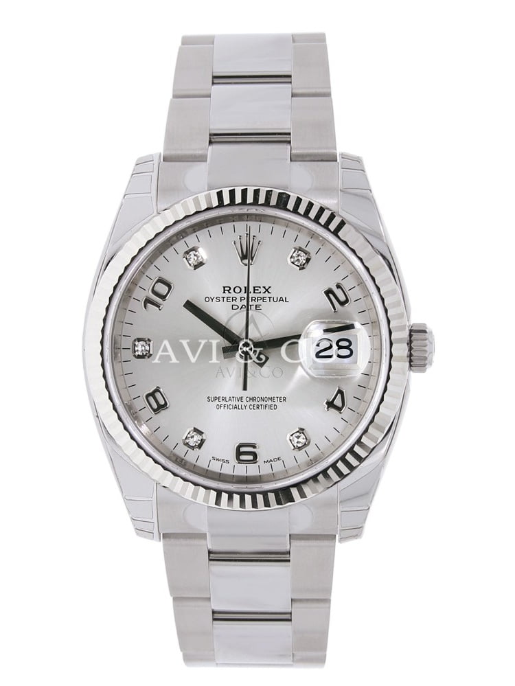 Rolex , Rolex Oyster Perpetual Date 34 Steel \u0026 White Gold